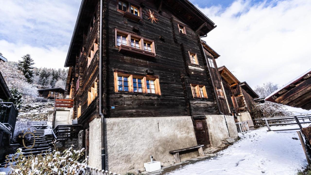 Heimeliges Walliserhaus Fiesch Zewnętrze zdjęcie