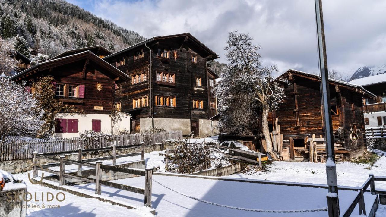 Heimeliges Walliserhaus Fiesch Zewnętrze zdjęcie